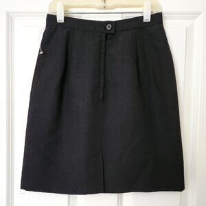 Briggs New York Black Pencil Knee-Length Skirt